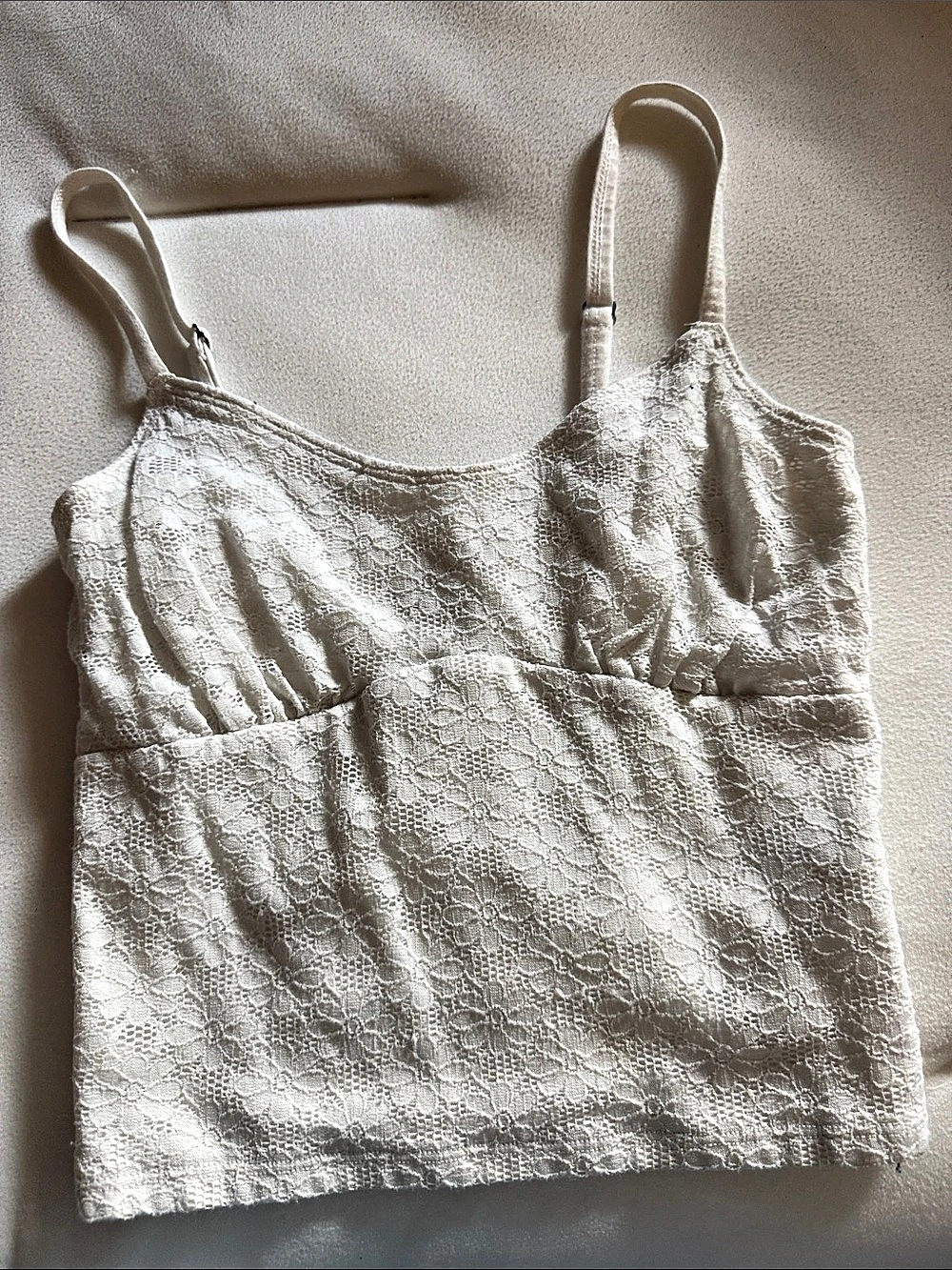 Lace Camisole in White Like New